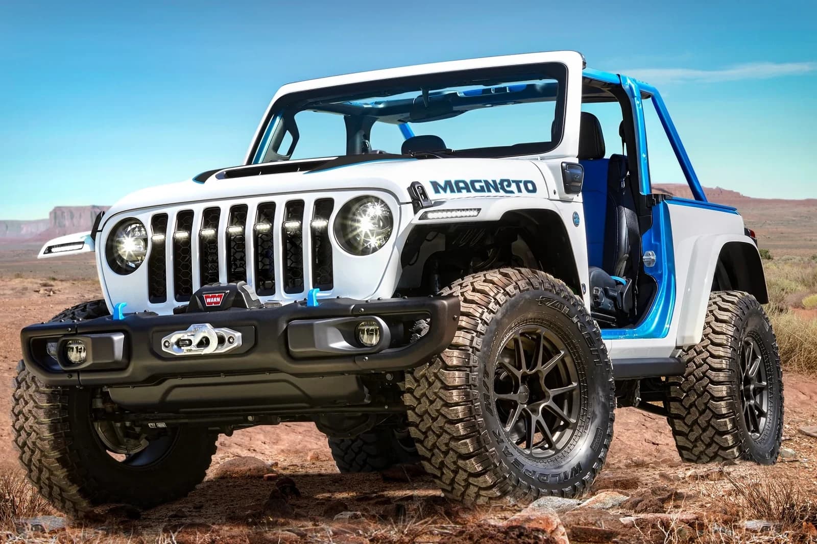 Jeep Wrangler Unlimited azul